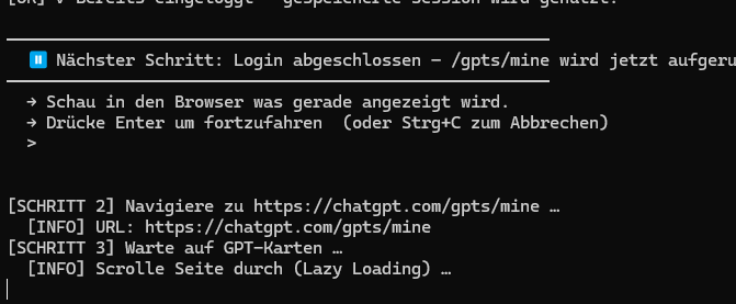 System liest alle GPTs aus